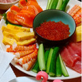 oninopantu's cooksnap of when they made まっすぐな☆えび☆　お寿司用.