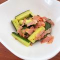 なーなちゃん's cooksnap of when they made きゅうりとベーコンのガーリック炒め.