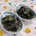 赤い電話's cooksnap of when they made 簡単！ひじきときゅうりの酢の物.