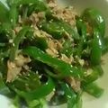 aizu_po's cooksnap of when they made ツナとピーマン大量！ごま油炒め.
