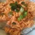 aizu_po's cooksnap of when they made 一人ランチに韓国風？辛旨〜な鮭マヨご飯♬.