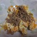 きらり流れ星's cooksnap of when they made カボチャとひき肉の温野菜サラダ♪.