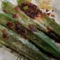 Ebi1783☆'s cooksnap of when they made オクラの醤油ガーリック♪トースター焼き.