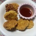 clover♡3's cooksnap of when they made 肉なしでも美味しいよ♪冷凍豆腐ナゲット.