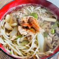 kinniko's cooksnap of when they made 簡単！牛きのこ蕎麦.