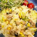 ミケネコキング's cooksnap of when they made シャキシャキ♪豚バラとレタスのチャーハン.
