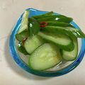 papikun's cooksnap of when they made 一本漬け風？キュウリの浅漬け.
