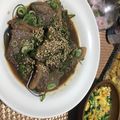ちょこまなな＊°'s cooksnap of when they made どどーん！と牛カルビ焼肉丼！.