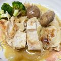 さちaro's cooksnap of when they made 鶏胸肉レモンクリーム煮.