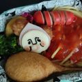 よしゆか62's cooksnap of when they made キャラ弁★こびとづかんのカクレモモジリ.