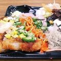 私市ビッキーズ津門巳's cooksnap of when they made “とんかつ弁当” ナポスパ&コーン/ガリ.