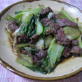 ゆみにゃむ's cooksnap of when they made 青梗菜と牛肉の中華炒め.