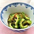 お料理ニャロメ's cooksnap of when they made 夏☆ゴーヤの塩昆布入り甘酢漬け.