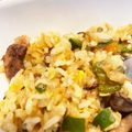 まおまおラブママ's cooksnap of when they made 余った焼き肉で簡単チャーハン.