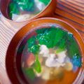 ❤️かわだん❤️'s cooksnap of when they made 絶品お吸い物！白だしで簡単に♪鶏肉＆椎茸.