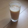 きらり流れ星's cooksnap of when they made 白桃とバナナのきな粉スムージー.