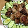 Sac’HiNa's cooksnap of when they made 旨さにハマる♡茄子たっぷり照り焼き肉団子.