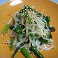 atsuvega's cooksnap of when they made 焼肉のタレで　ニラともやしのナムル.