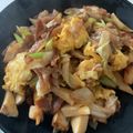 クックAFY1LS☆'s cooksnap of when they made 【再現】餃子の王将 肉と玉子のいりつけ.