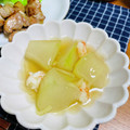 maicook＊'s cooksnap of when they made 冬瓜の海老と枝豆のあんかけ.