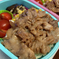 ゆりはるみ♡'s cooksnap of when they made とろん♪と甘辛豚肉丼のお弁当.