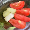 たえぷ。's cooksnap of when they made 簡単！ネギのマリネ＆トマトの小皿.