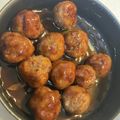 yu🐓's cooksnap of when they made 残ったハンバーグ種de肉団子.