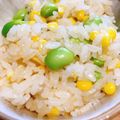 ミントミー's cooksnap of when they made ほんのりバター♡とうもろこしと枝豆ご飯.