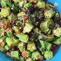 ♡♡（＾Ｏ＾）♡♡'s cooksnap of when they made 味付けは塩昆布だけ★オクラのおかか和え.