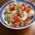 nyanchuken's cooksnap of when they made 鶏胸のほぐし肉とトマトのマリネ.