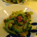 カナかおり's cooksnap of when they made ゴーヤのさっぱり梅和え(大葉、鰹節入り).