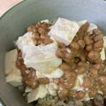 ayayahoney's cooksnap of when they made 早い！安い！美味い！なっとうふ丼！.
