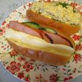 龍青空ママ's cooksnap of when they made 子供と作ろう♪焼豚サンドイッチ.
