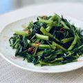 クック3539PY☆'s cooksnap of when they made まずはシンプルに！シャキシャキ空芯菜炒め.