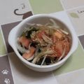 nyangomama's cooksnap of when they made トマトとワカメの中華サラダ.