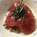 ベティ３'s cooksnap of when they made 毎日の納豆●マグロの漬け身と一緒に.