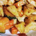 料理苦手母's cooksnap of when they made 【節約】鶏むね肉と根菜の甘酢炒め.