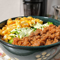 NAGANO久留米's cooksnap of when they made うちの三色丼/鶏そぼろ丼/あまったそぼろ.