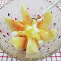 在宅勤務のおじさん's cooksnap of when they made ✿ちょっと贅沢✿桃ヨーグルト.