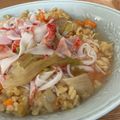 Papazon's cooksnap of when they made かにかまあんかけオムレツチャーハン.