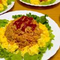 ルパンのかあさん☆彡's cooksnap of when they made 卵は下敷き♡包まない逆オムライス.