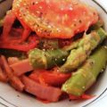 クックIOSMT7☆'s cooksnap of when they made ベーコンとアスパラ・トマトのマヨポン炒め.