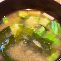 ゆなっちママ's cooksnap of when they made とろ〜り【オクラとワカメの味噌汁】.