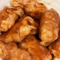 Takrin☆'s cooksnap of when they made ✿エリンギの豚肉巻き☆ピリ辛味噌味✿.