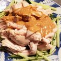 miiko大好き's cooksnap of when they made レンジでしっとり♫特製ダレのバンバンジー.