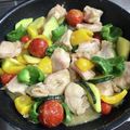 ありよ＊'s cooksnap of when they made 鶏ムネ肉と夏野菜塩麹炒め.
