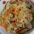 ぐりこ♪♪♪'s cooksnap of when they made キャベツとソーセージの和風マヨパスタ.