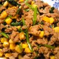 ponsyuke♪'s cooksnap of when they made ひき肉とほうれん草の甘辛のっけご飯✿ฺ.