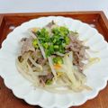 まこさんど's cooksnap of when they made 簡単！牛もやしの生姜焼き.
