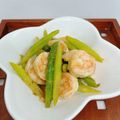 まこさんど's cooksnap of when they made ✿簡単１品♪海老とアスパラのカレー炒め✿.